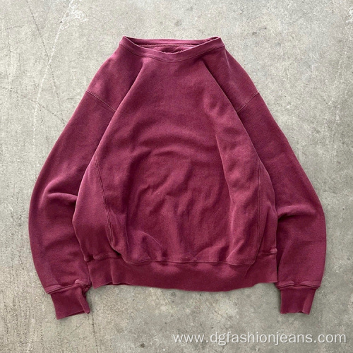 Men's Hoodies & Sweatshirts Red Color Cotton